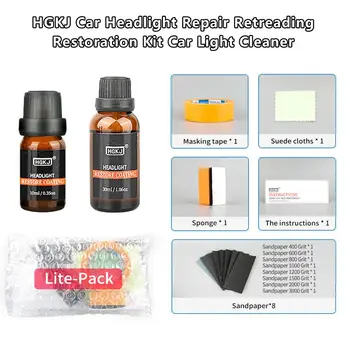 

Car Headlight Repair Retreading Restoration Kit Car Light Cleaner