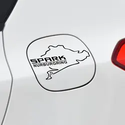 Автомобильные гоночные Nurburgring наклейки Наклейка для Chevrolet Spark Авто 15 см крышка топливного бака светоотражающие автомобильные наклейки и