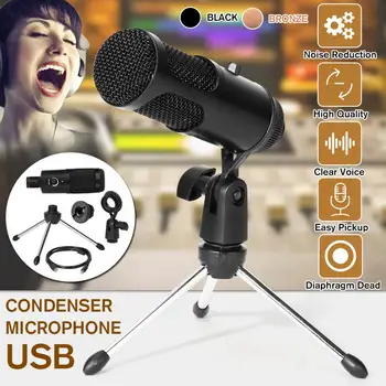 

NEW USB Condenser Recording Microphone For Laptop for MAC Or Windows Studio Recording Vocals Voice Podcasting ,YouTube