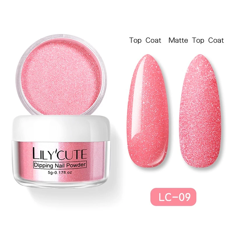 glitter 09 LILYCUTE платиновая блестящая окунутая пудра для ногтей лазер сверкающий алмаз маникюр Дизайн ногтей хромированный пигмент DIY Дизайн ногтей украшение - Цвет: glitter 09