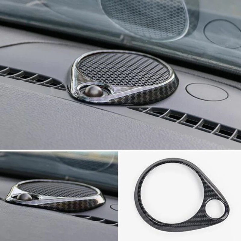 

ABS carbon fiber For Jeep Grand Cherokee 2014 2015 2016 2017 Car middle Audio ring Cover Trims Car Styling Accessories