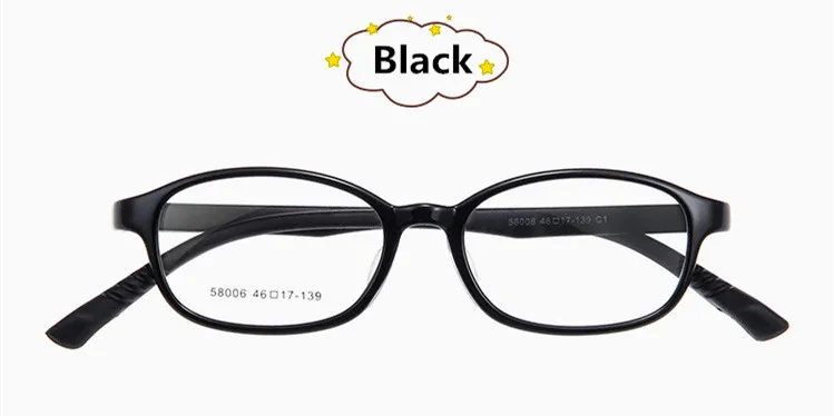 Children's Fashion Soft TR90 Children's Eyeglass Frame Crash Resistant Youth Student Comfortable Round Glasses Frame - Цвет оправы: C1