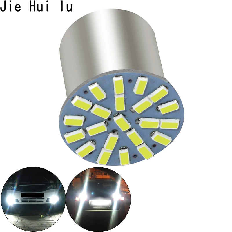 2 шт. 1156 BA15S 1157 BAY15D P21W 3014 1206 22 SMD Автомобильные светодиодные сигнальные огни