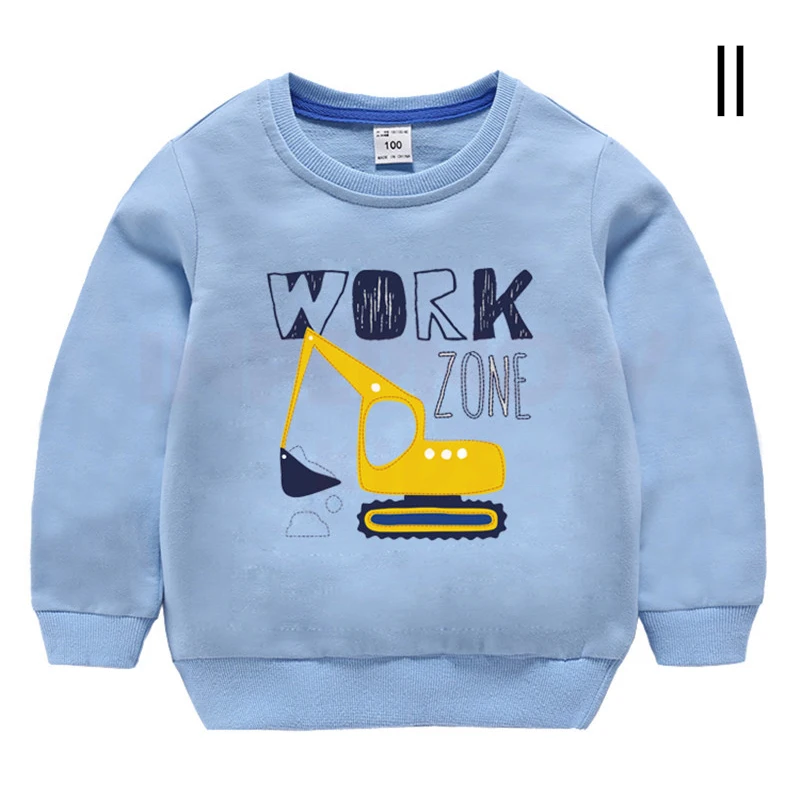 INPEPNOW детские толстовки с капюшоном с рисунком автомобиля одежда для маленьких девочек Милая рубашка детский хлопковый свитер для мальчиков; свитер для мальчиков - Цвет: 11