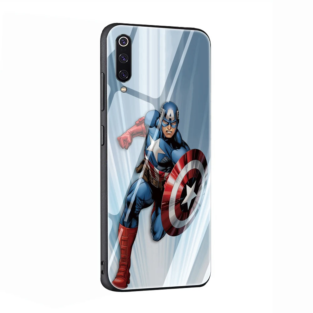 Супергерой Marvel Капитан Америка закаленное стекло чехол для телефона Футляр для Redmi 4x 6A Note 5 6 7 Pro Xiaomi Mi 8 Lite A1 A2 5X6X9 - Цвет: G10