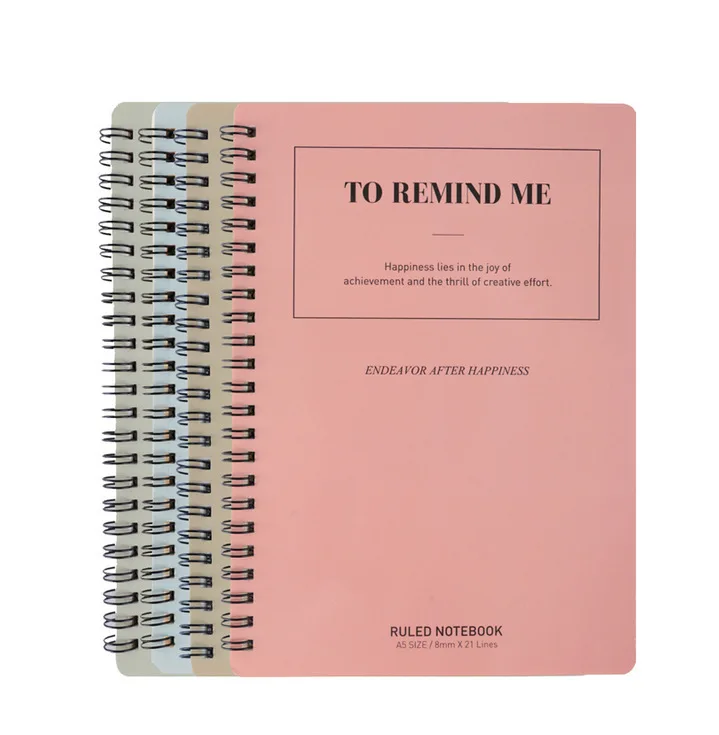 

Deli L A5 60 Spiral NoteboY A5 Notepad Coil Notebook 60 Pages Students Notes Practice Book Office Supplies