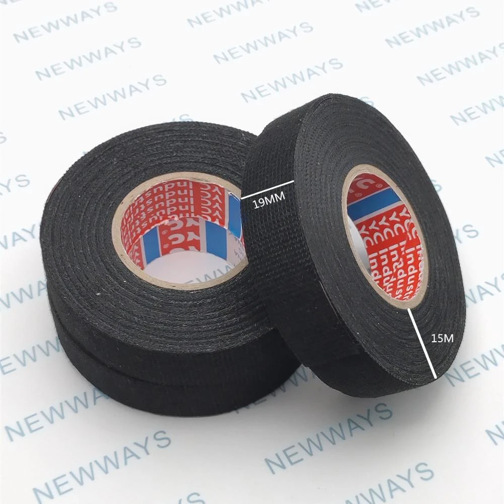 19mmx15m Tesa Coroplast Adhesive Cloth Tape For Cable Harness Wiring Loom Car