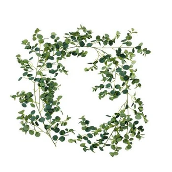 

Artificial Flower Rattan Money Leaf Eucalyptus Vine Wedding Birthday Background Arch Winding