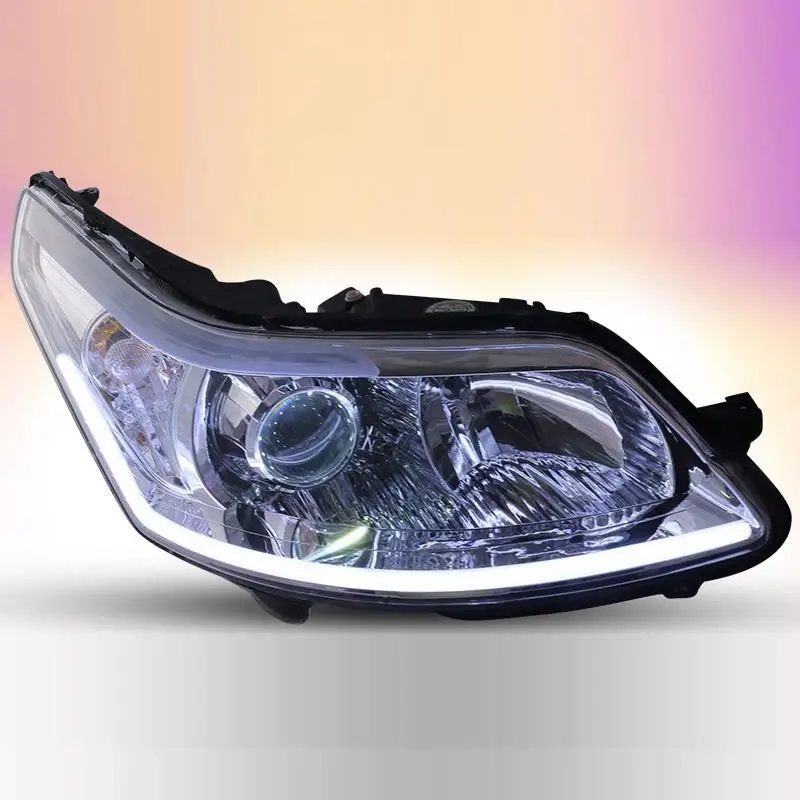 Автоаксессуар Luces Para автозапчасти Стайлинг светодиодные фары автомобиля фары в сборе 07 08 09 10 11 12 13 для Citroen C-Quatre