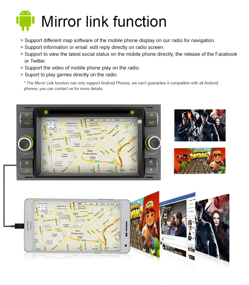 A Sure 2 Din 7 &quotавто радио GPS Стерео DVD плеер навигация для Ford Transit Focus Galaxy S Max C Fusion Fiesta SWC