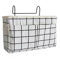 Purple 1 шт. прикроватный диван-кровать Карманный кроватный Органайзер висячая сумка, держатель для телефона мелочи большой емкости тканевый Органайзер сумка для хранения бытовой - Цвет: Purple