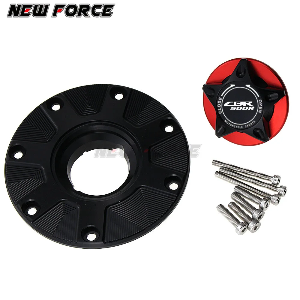 CNC крышка топливного бензобака алюминиевая без ключа аксессуары для мотоциклов для HONDA CBR 500R CBR500R CBR500 R