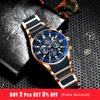 REWARD Brand Mens Watches Luxury Quartz Blue Watch Full Steel Men Chronograph Waterproof Business Wrist Watch Relogio Masculino ► Photo 2/6