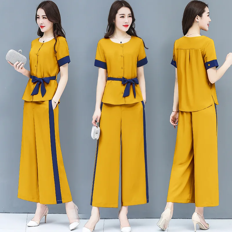 

New Style WOMEN'S Dress Spring Elegant Fashion Set Popular Loose Pants Tall Goddess-Style