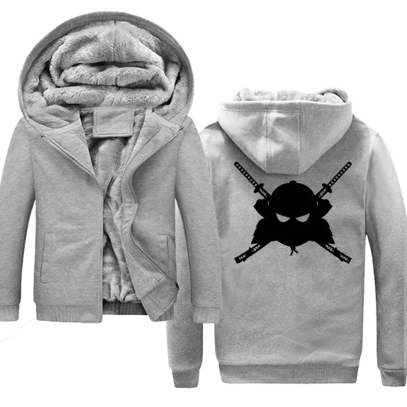 

Samurai warrior soldier weapon armor Jacket Sweatshirts Thicken Hoodie Coat Casual sweatshirts men fashion hoodie streetwear