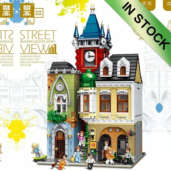 

In Stock ql0924 MOC 4030PCS City Streetview Series The Brickstive Old Town Pub Building Kits Blocks Bricks Kids ql0922 ql0920