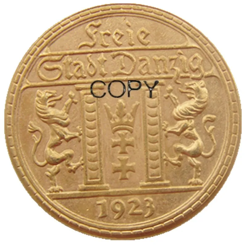 1923 ПОЛЬША 25 галден позолоченный копия монеты