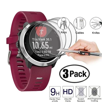 

Ultra Clear Tempered Glass Protective Film Guard For Garmin Forerunner 645 Smart Watch Display Screen Protector Cover Accessorie