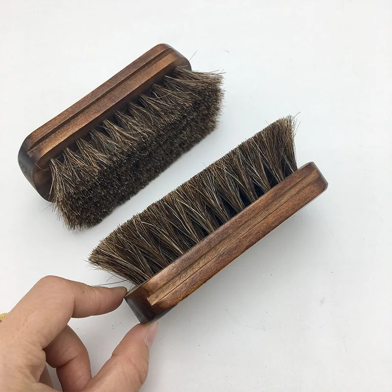 Horse Hair Shoes Cleaner Brush Polishing Tools