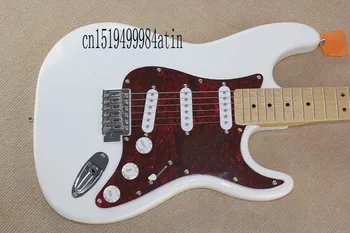 

New Arrival WHITE 6 ring WHITE Electric Guitar !! @6