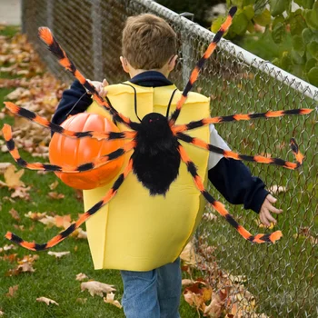 

1pc Spider Toy durable Plastic Vivid Animals Model Figure Halloween spider Simulation Insect Strap for Home Decor Halloween Orna