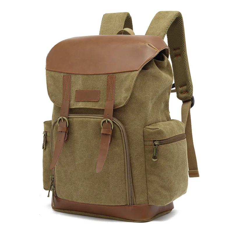 Augur Zaino Per Computer Retrò Zaino In Tela Da Uomo Zaini Da Donna Casual Zaino Da Viaggio Bolso Hombre College Sacoche Homme School Bag