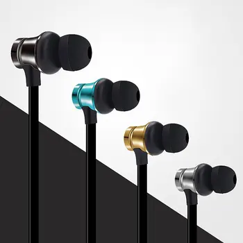 

4.2 Bluetooth Earphone Sports Neckband Magnetic Wireless earphones Stereo Earbuds Music Metal Headphones With Mic For All Phones