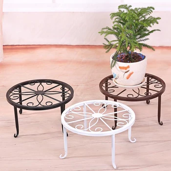 

Wrought iron Flower Stand Floor-standing Balcony Flower Pot Rack Indoor Plant Cradle Metal Flower Support Orchid Shelf