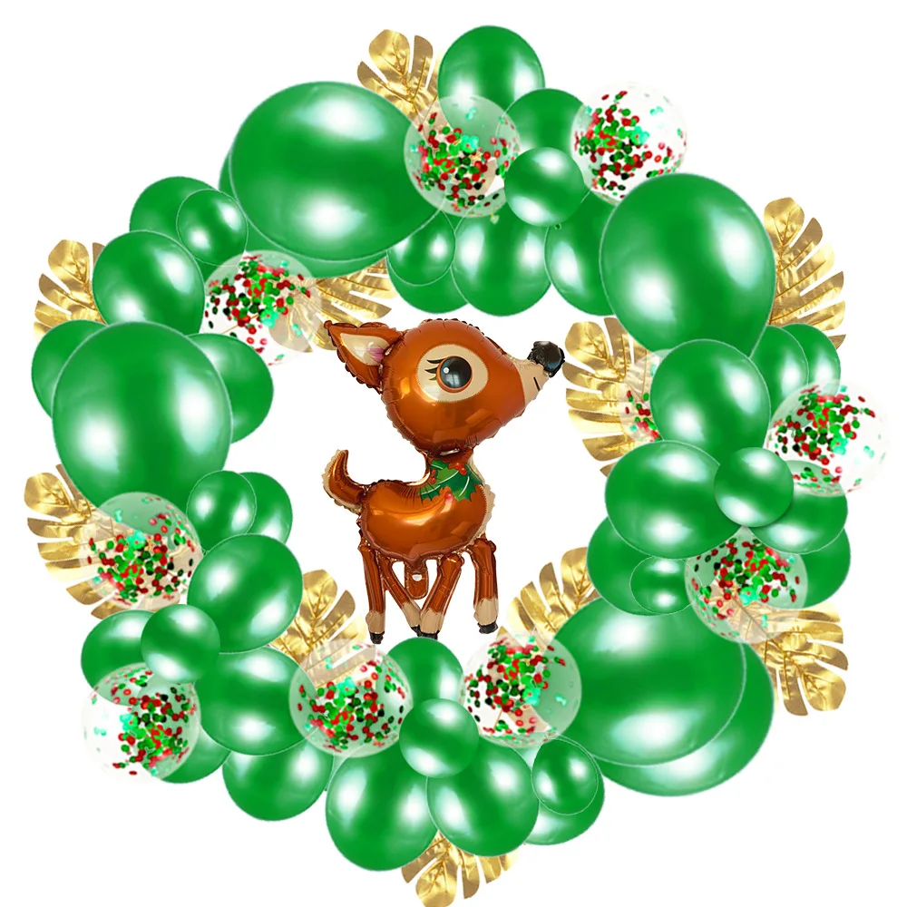 Green fawn Рождественские шары для детской комнаты, украшение в виде рождественского венка Рождественские украшения для дома - Цвет: Green fawn