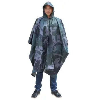 

3 in 1 Raincoat Backpack Rain Cover Rain Coat Hood Hiking Cycling Rain Cover Poncho Waterproof Tent Outdoor Camping Tent Mat