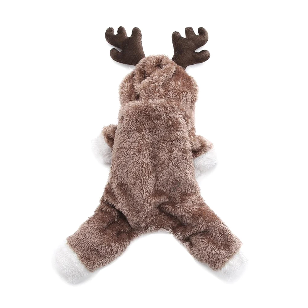 Adorable Elk Deer Sheep Shape Down Parkas For Christmas Decor Dog Thick Plush Coat Winter Costume Puppy Dog Cosplay Clothes