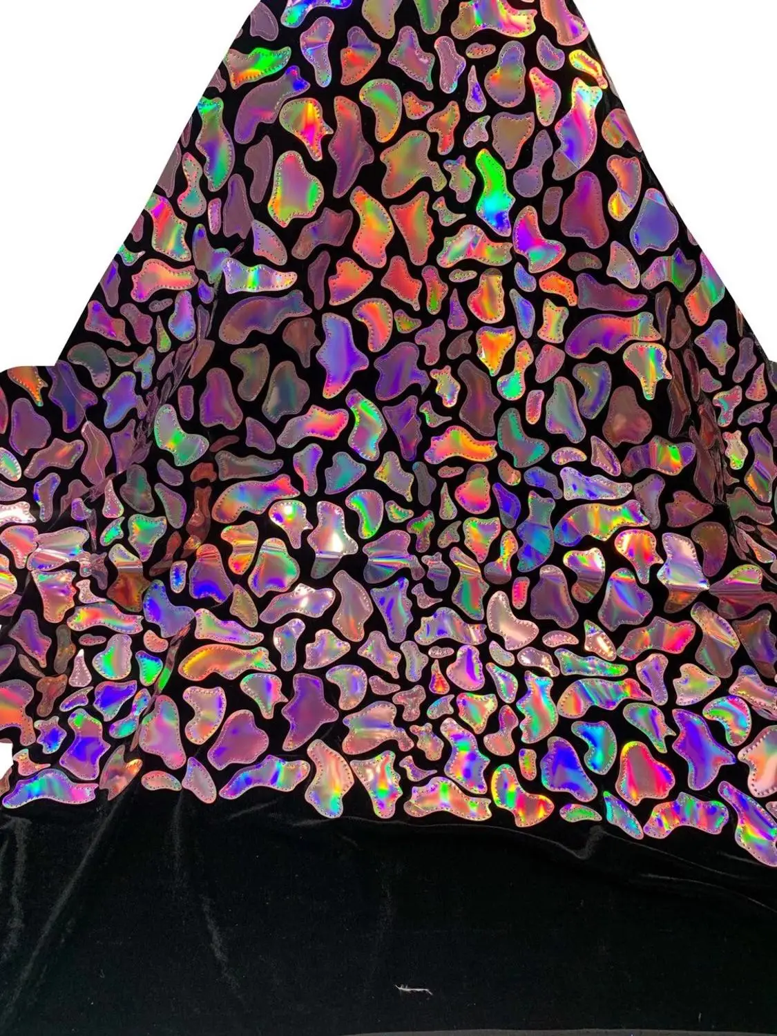 

Heavy With Multicolor Big Sequins African French Velvet Lace Fabric High Quality Nigerian Velvet Lace Fabric For Garment Wedding