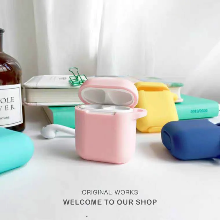 

Mini Soft Silicone Case For Apple Airpods Shockproof Cover For Apple AirPods Earphone Cases for Air Pods Protector Case