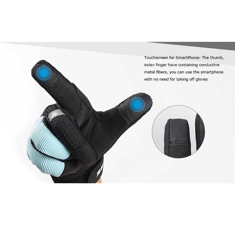 Sahoo велосипедные перчатки с сенсорным экраном, зимние тепловые ветрозащитные теплые велосипедные перчатки на весь палец, водонепроницаемые велосипедные перчатки для мужчин и женщин