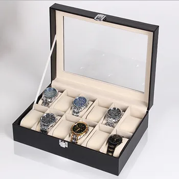 

Luxury Skylight Watch Watch Box shou biao xiang Display Box Watch Frame Watch Props 12-Bit box packaging