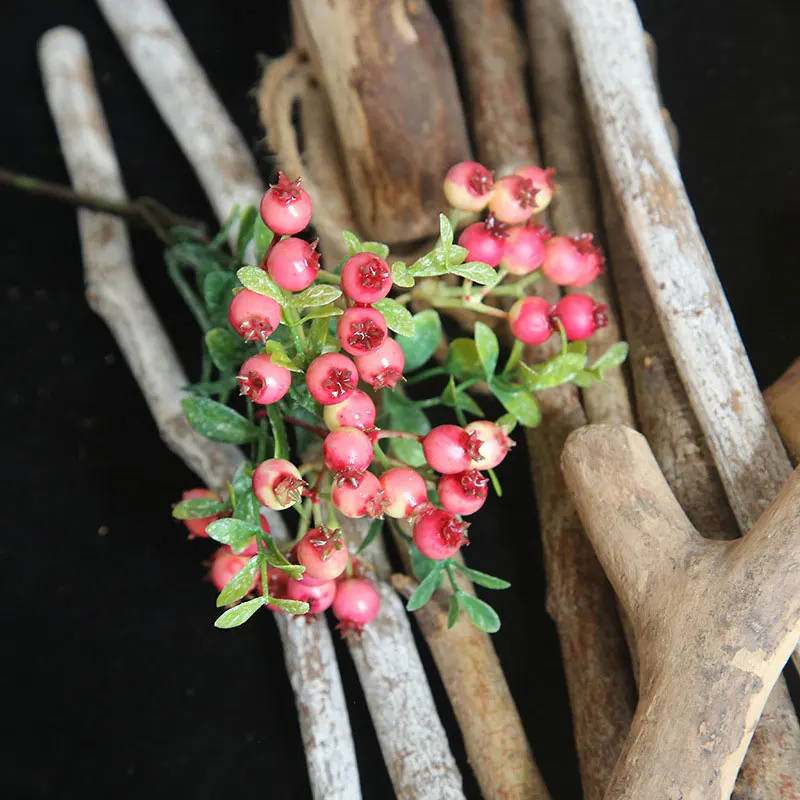 Многоцветное искусственное растение имитация ягод цветок растение букет домашний сад Свадебная вечеринка украшение