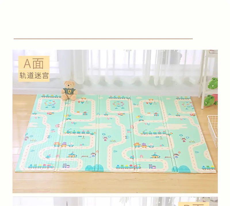 Складной детский двусторонний игровой коврик XPE Puzzle Детский коврик Tapete Infantil комната ползающий коврик нетоксичный Детский ковер Brinquedos