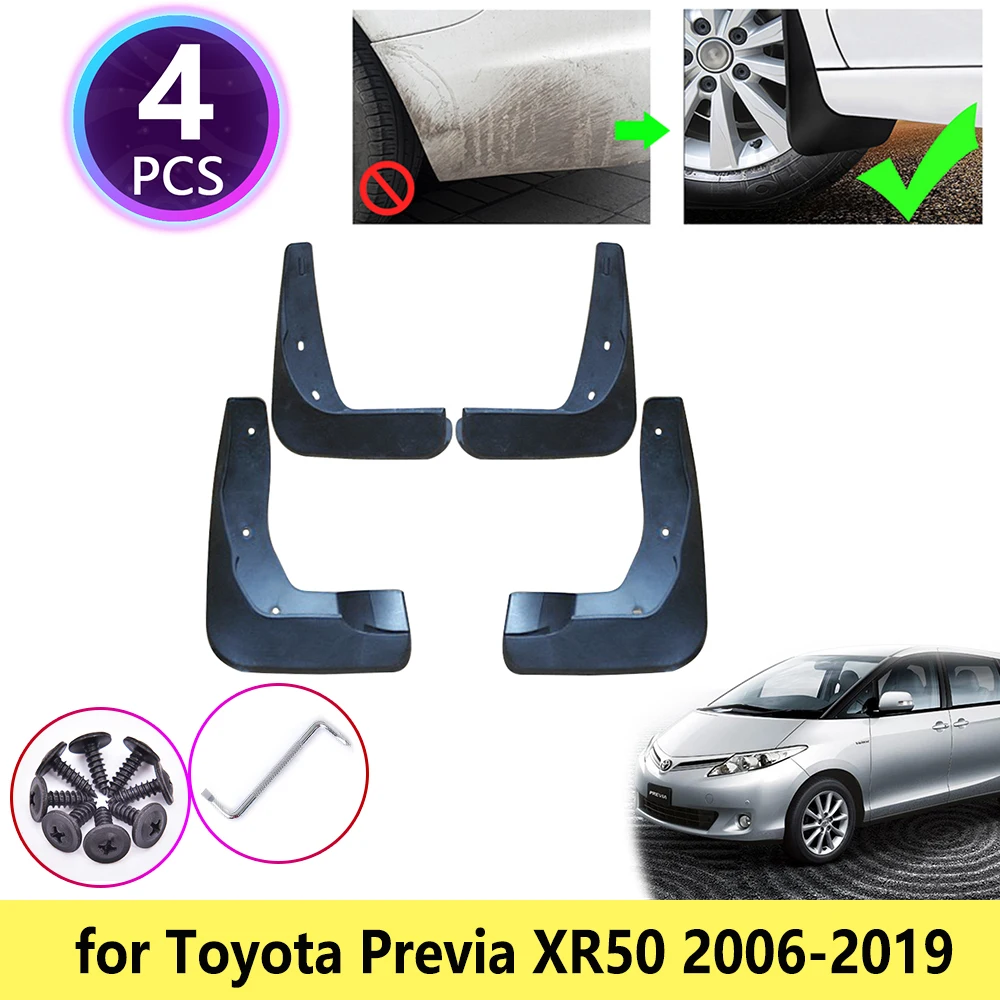 

Для Toyota Previa XR50 2006 ~ 2019 Брызговики щитки задние аксессуары 2008 2009 2010 2011 2012