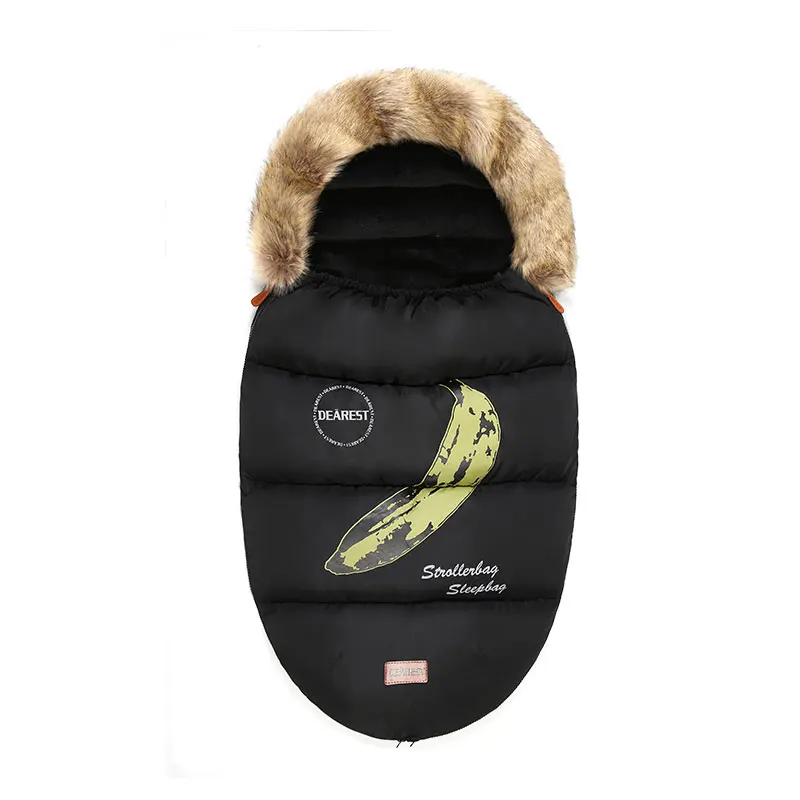 Спальный мешок для малышей; зимняя детская коляска; лапка для ног; толстый теплый конверт для коляски; спальные мешки; брендовый спальный мешок для коляски - Цвет: as picture2