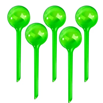 

5pcs Self-watering System Imitation Glass Plant Waterer Flowers Automatic PVC Watering Device Ball Type Drip