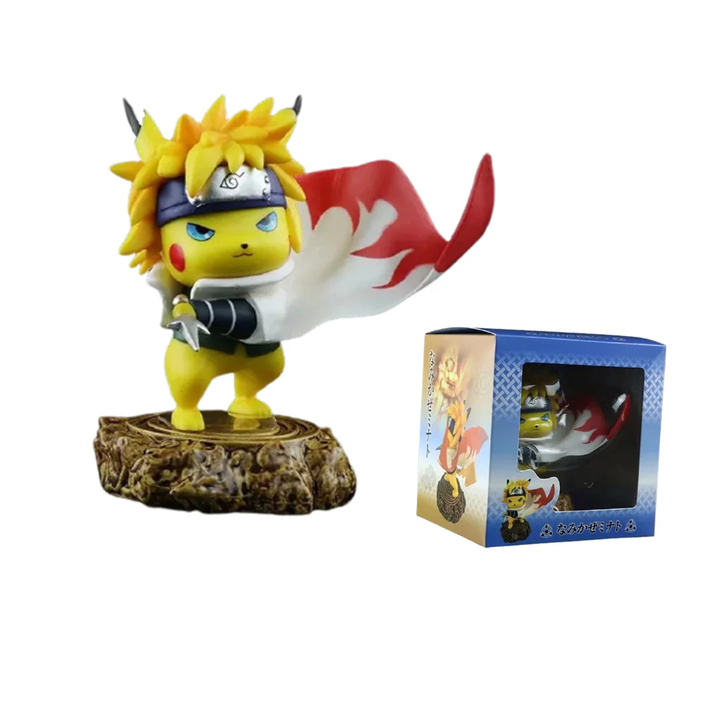 Pokemon Naruto Pikachu Namikaze Minato Anime Figures Shippuden Toys PVC Pocket Monster Action Figurals Model Doll Figma Juguetes