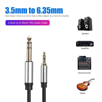 

Adapter Cable Mixer Amplifier CD Player Speaker 3.5 Jack To 6.5 Jack Male Audio Cable Auxiliary 3.5mm To 6.35mm