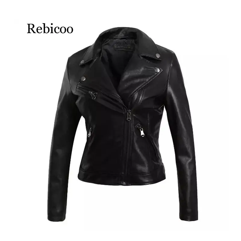 Womens Rock Tassel Suede Fringe Faux Leather Jacket Coat Long Sleeve Autumn Winter Biker Streetwear Black Outwear