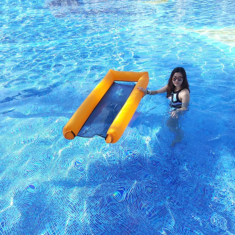 Горячий-портативный плавательный надувной плавающий шезлонг бассейн поплавок кровать плавательный бассейн надувное кресло для пляжа