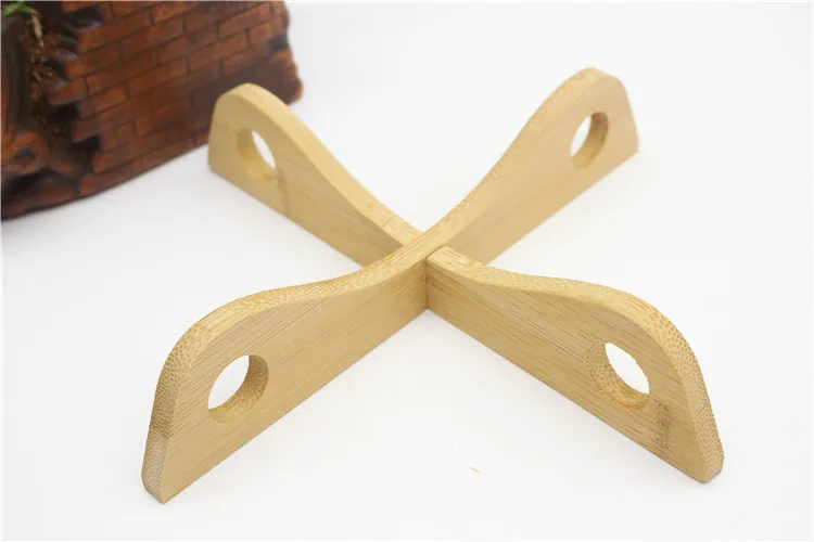 Detachable Wood Table Mat Tray Rack Kitchen Pot Heat Insulated Cooling Dish Potholders Gadget Holder Practical kitchen tools