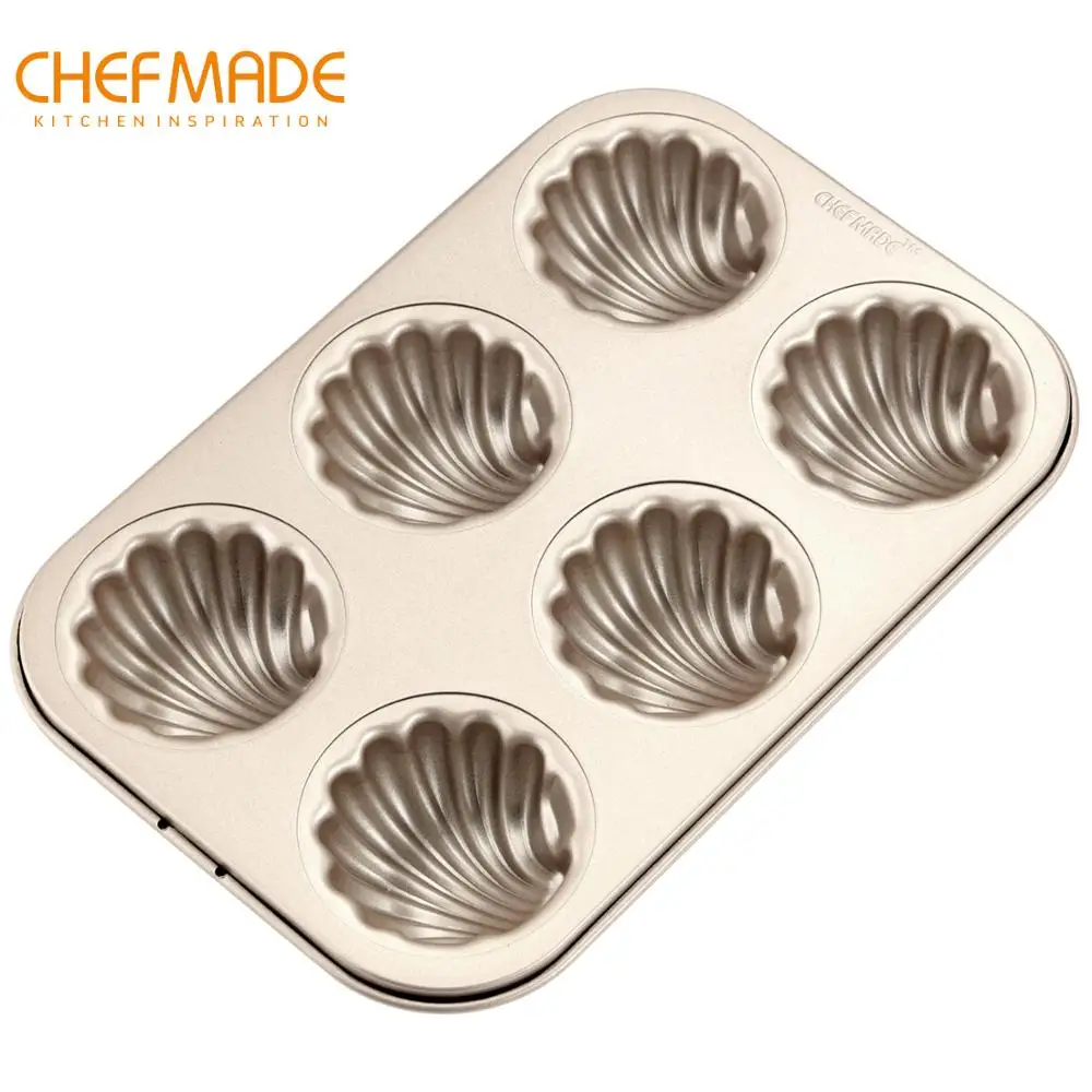 Форма для выпечки Мадлен CHEFMADE 6 полостная антипригарная сковорода с фестонами