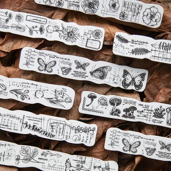 

1pc Vintage Plants Butterfly Mushroom Decoration Stamp Sponge Rubber Stamps for Scrapbooking Stationery DIY Craft Standard Stamp