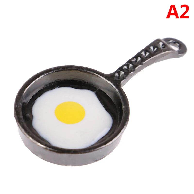 Frying Egg Pans for 12th Dolls House Kitchen Accessories Doll House Decor 1/12 Scale Dollhouse Miniature 7