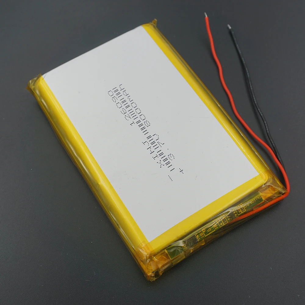 XINJ 3 7 В 8000 мАч литий полимерный аккумулятор 126090 для PSP GPS DIY ipod PAD Средний