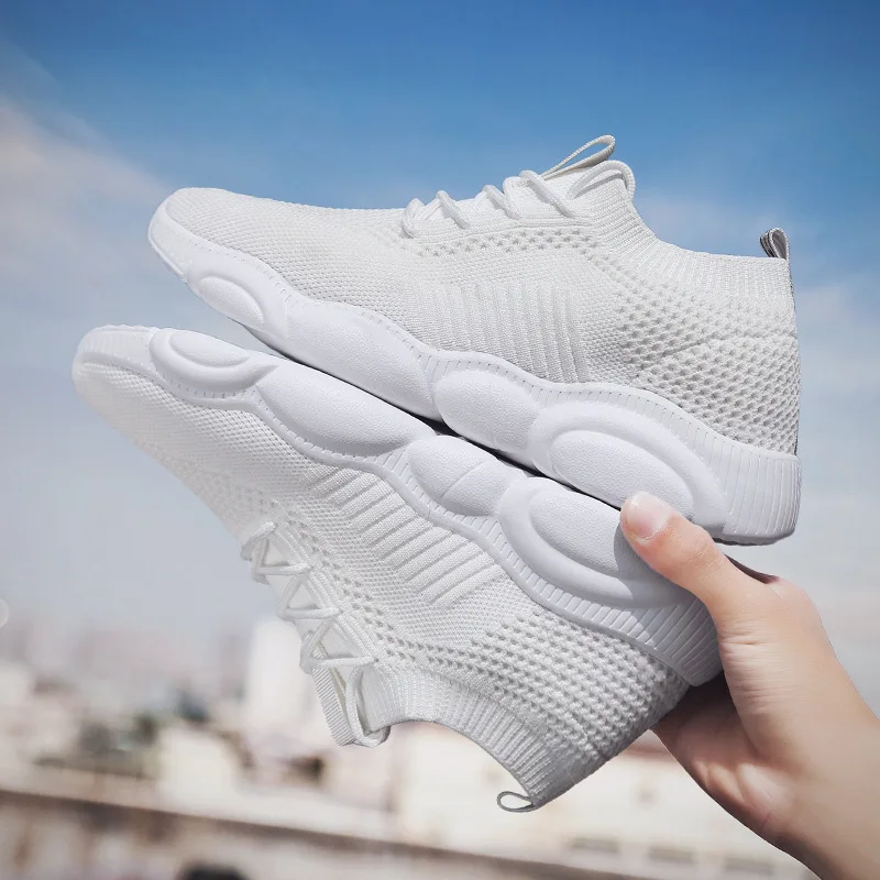 

Summer Bear Fly Netting Cloth Shoes Korean-style Slip-on Loafers Casual Sports Breathable Men Shoes